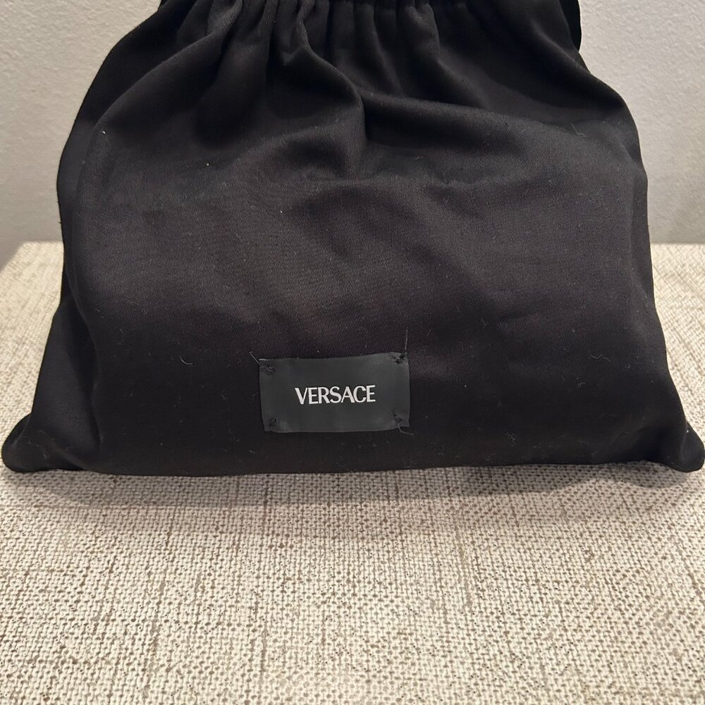 Versace La Medusa Quilted Tweed & Leather Logo Bag - Picture 13 of 13